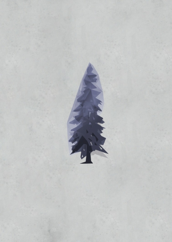 Conifer Violet - I Love Trees - Lex Lewis Art